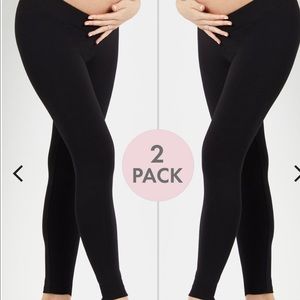 Motherhood Maternity BumpStart Underbelly Maternity Leggings 2 pack